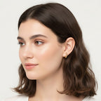 Seraphina Treasures Aurevya gold ear clip with geometric beads, no piercing needed.