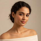 Seraphina Treasures gold bow tassel earrings and necklace set. Delicate gold metal jewelry.