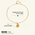 Seraphina Treasures gold-tone necklace with a unique hat-shaped pendant. Waterproof and hypoallergenic.