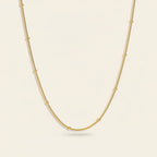 Seraphina Treasures Orielle gold-tone necklace with delicate bead accents, perfect for everyday wear.