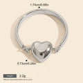 Seraphina Treasures Sapphira ring with a silver heart charm. Waterproof and hypoallergenic.