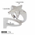 Seraphina Treasures Selora silver star ring engraved with BLESSING. Waterproof and hypoallergenic.